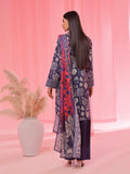 Oaks - Printed Pret & Unstitched Suit Lawn Blue - 3 Piece