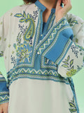 Oaks - Printed Pret & Unstitched Lawn Blue - 1 Piece