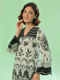 Oaks - Printed Pret & Unstitched Lawn Black - 1 Piece