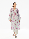 Oaks - Embroidered Pret & Unstitched Kurti Masoori Lawn Purple - 1 Piece